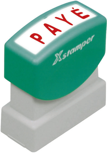 XSTAMPER Stempel Paye F102-R rot