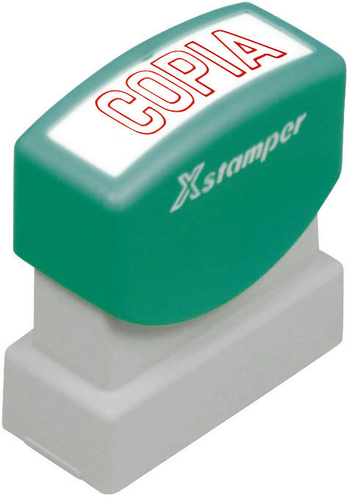 XSTAMPER Stempel Copia S 2-R rot Italienisch