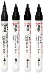 KREUL Porzellanmarker CKH16480 Handlettering, 4er Set