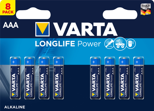 VARTA Batterie Longlife Power 4903121418 AAA/LR03, 8 Stck