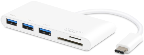 VIVANCO Hub USB-C - Reader, 3x USB 45387 Hub USB-C 3.1