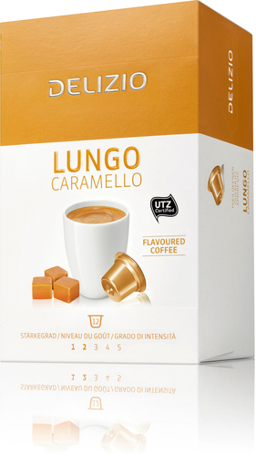 DELIZIO Kaffeekapseln 2001105 Lungo Caramello 12 Stck