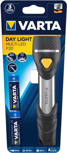 VARTA Taschenlampe 16632101421 Day Light Multi LED F20