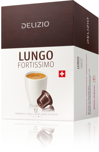 DELIZIO Kaffeekapseln 10184775 Lungo Fortissimo 48 Stk.