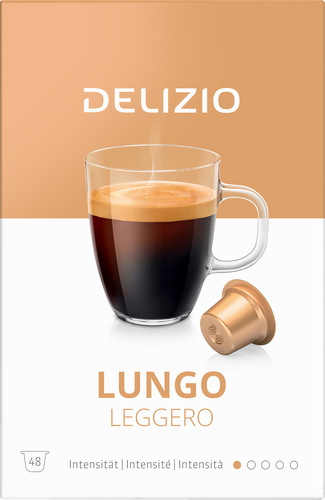 DELIZIO Kaffeekapsel 10170588 Lungo Leggero 48 Kapseln