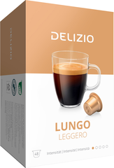 DELIZIO Kaffeekapsel 10170588 Lungo Leggero 48 Kapseln
