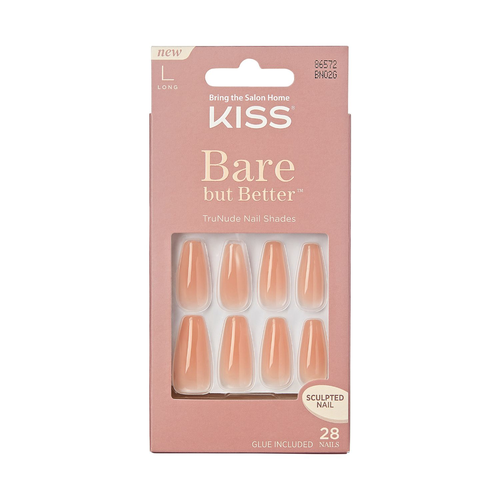 Kiss Bare But Better Nails - Nude Drama