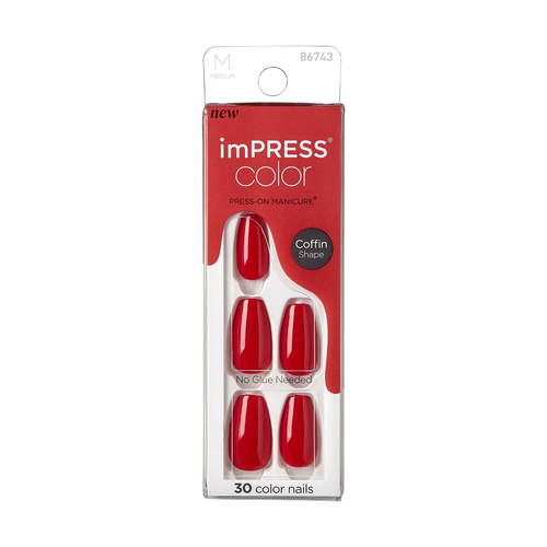 ImPRESS Color Nail Kit Coffin - Reddy or Not