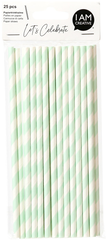 I AM CREATIVE Papiertrinkhalme,mint,19.7cm 6010.921 25...