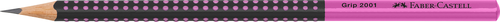 FABER-CASTELL Bleistift Grip 2001 HB 517011 Two Tone schwarz/pink