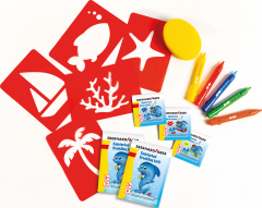 EBERHARD FABER Badespass Box 524116 5 Farben, Schablonen