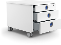 MOLL Rollcontainer 43x54x43cm 100 2660 204 3 Schubladen,...