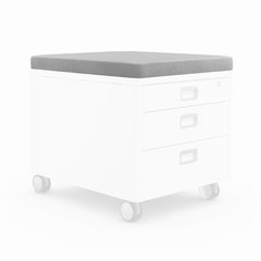 MOLL Sitzkissen 43x54x5cm 100 2632 700 grau, zu...