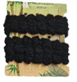 Herba.Ecofriendly Haarbinder, schwarz,  6 cm, 2 pcs
