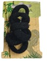 Herba.Ecofriendly Haarbinder, schwarz,  3 cm, 6 pcs