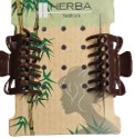 Herba.Ecofriendly Klammer, braun, 3.8 cm, 2 Stk