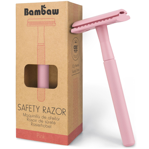 BAMBAW Sicherheits-Rasierer pink