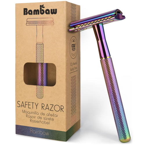 BAMBAW Sicherheits-Rasierer Regenbogen