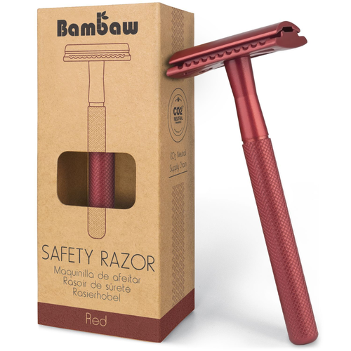 BAMBAW Sicherheits-Rasierer rot
