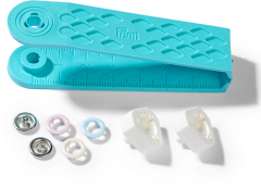 Prym Love Druckknopf Jersey, rosa, hellblau & perle 8 mm