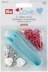 Prym Love Druckknopf Jersey, rot 8 mm
