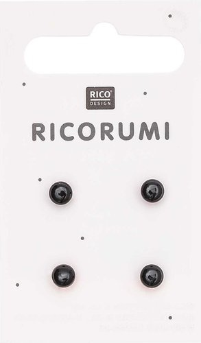 Rico Design Knopfaugen mit Steg 5 mm