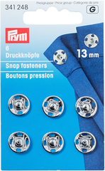 Prym Annähdruckknöpfe, silber, nickelfrei 13...