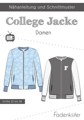 Fadenkäfer Schnittmuster College Jacke Damen