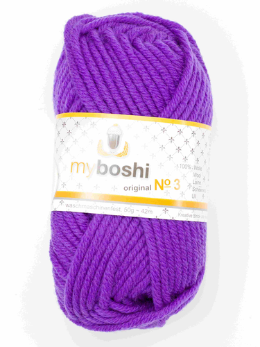 myboshi Wolle Nr. 3  col. 363 violett, 50g