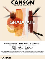 CANSON Graduate Mixed Media A4 400110368 20 Blatt, beige,...