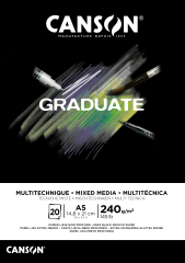 CANSON Graduate Mixed Media A5 31250P019 20 Blatt,...