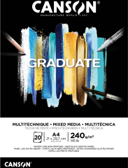 CANSON Graduate Mixed Media A4 31250P017 20 Blatt,...