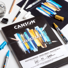CANSON Graduate Mixed Media A4 31250P017 20 Blatt,...