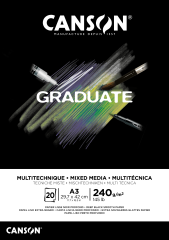 CANSON Graduate Mixed Media A3 31250P018 20 Blatt,...