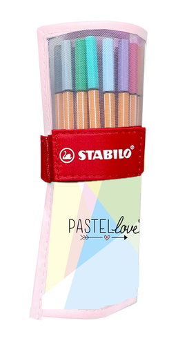 STABILO Rollerset Point 88 0.4mm 8825-09-01CH Pastellove 25 Stck