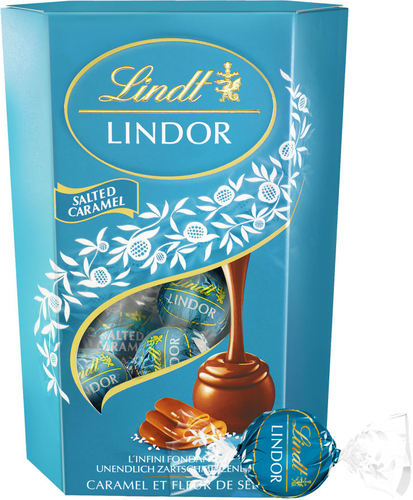 LINDT Lindor Kugeln 659916 Salted Caramel Milch 200g