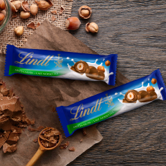LINDT Schokoladenriegel 659719 Milch-Nuss 18x35g