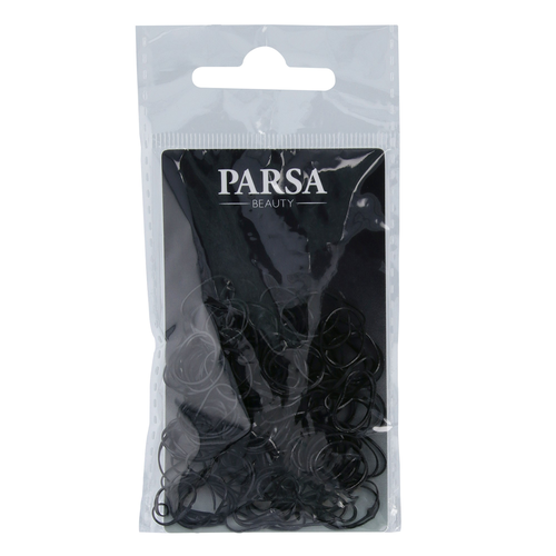 Parsa Haargummis Mini, schwarz 150 Stk., Gummi