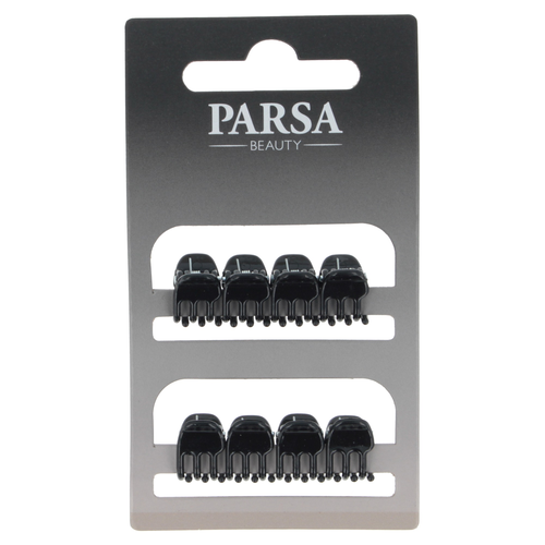 Parsa Haarklammern klein, schwarz 8 Stk.