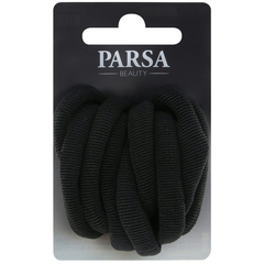 Parsa Zopfhalter, dick, metallfrei, Stoff, schwarz 9 Stk.