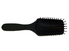 Herba.Mini Haarbürste, Softtouch, schwarz