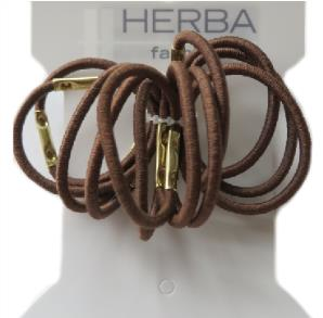 Herba Haarbinder, braun, 12 Stk.,  2.5 cm