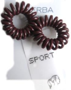 Herba Sport Haarbinder, braun, 2 Stk.,  3.8 cm