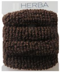 Herba Haarbinder frottée, braun, 4 Stk., Ø...