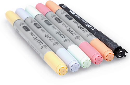 COPIC Marker Ciao 22075555 5+1 Set Pastels