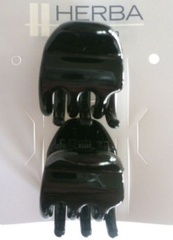 Klammer, schwarz, 2 Stk., 2.2 cm