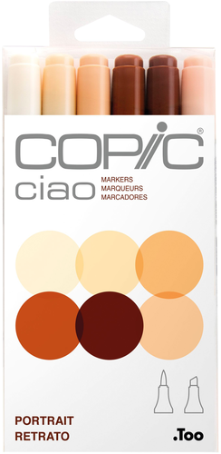 COPIC Marker Ciao 22075666 6er Set Portrt