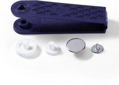 Prym Jeansknopf glatt, silber 17 mm, Karte 8 Stk.