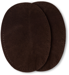 Prym Patches Velourslederimitat, dunkelbraun Karte 2 Stk.