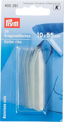 Prym Kragenstäbchen, transparent 10 x 55 mm, Karte...